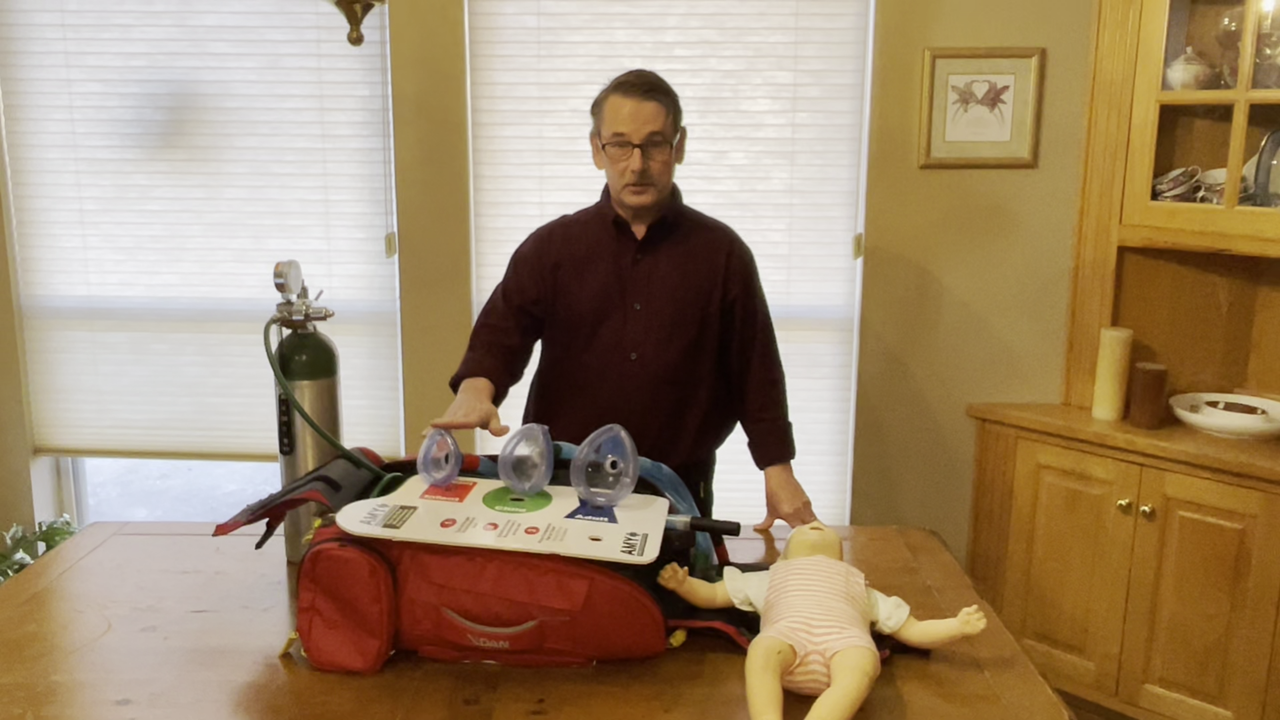 AMY device with infant, child, and adult mask set